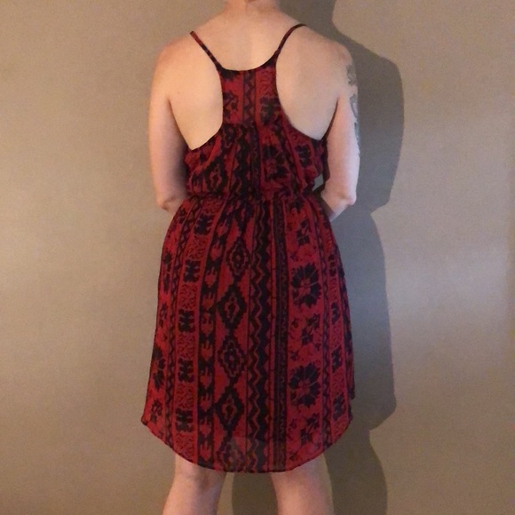 Ectoe patterned spaghetti strap dress large - Picture 3 of 9